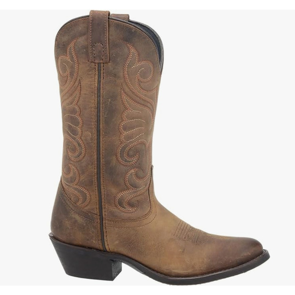 Laredo womens Bridget Round Toe Cowboy boots, Tan, 7 US - Picture 1 of 3